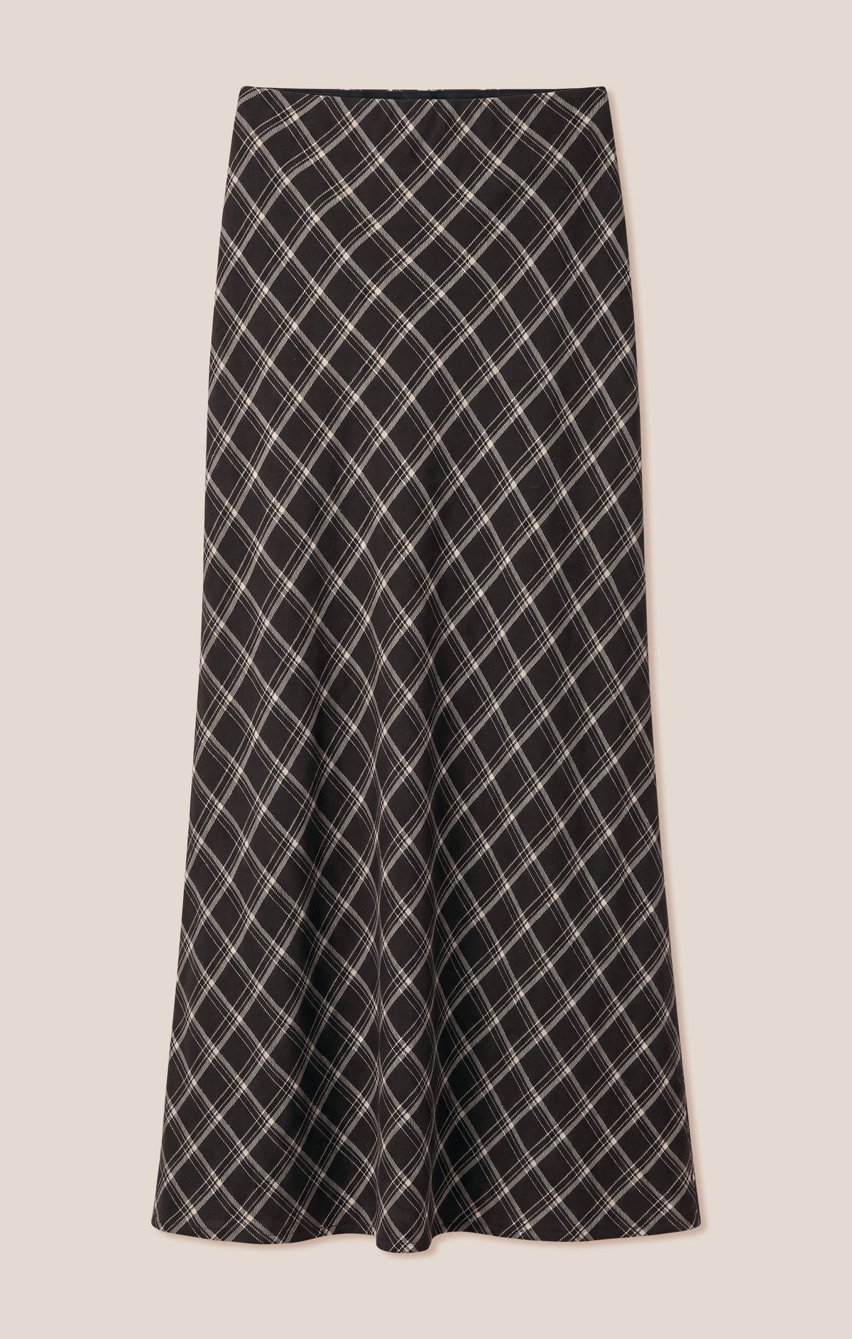 Z SUPPLY Europa Plaid Maxi Skirt - Ash Black