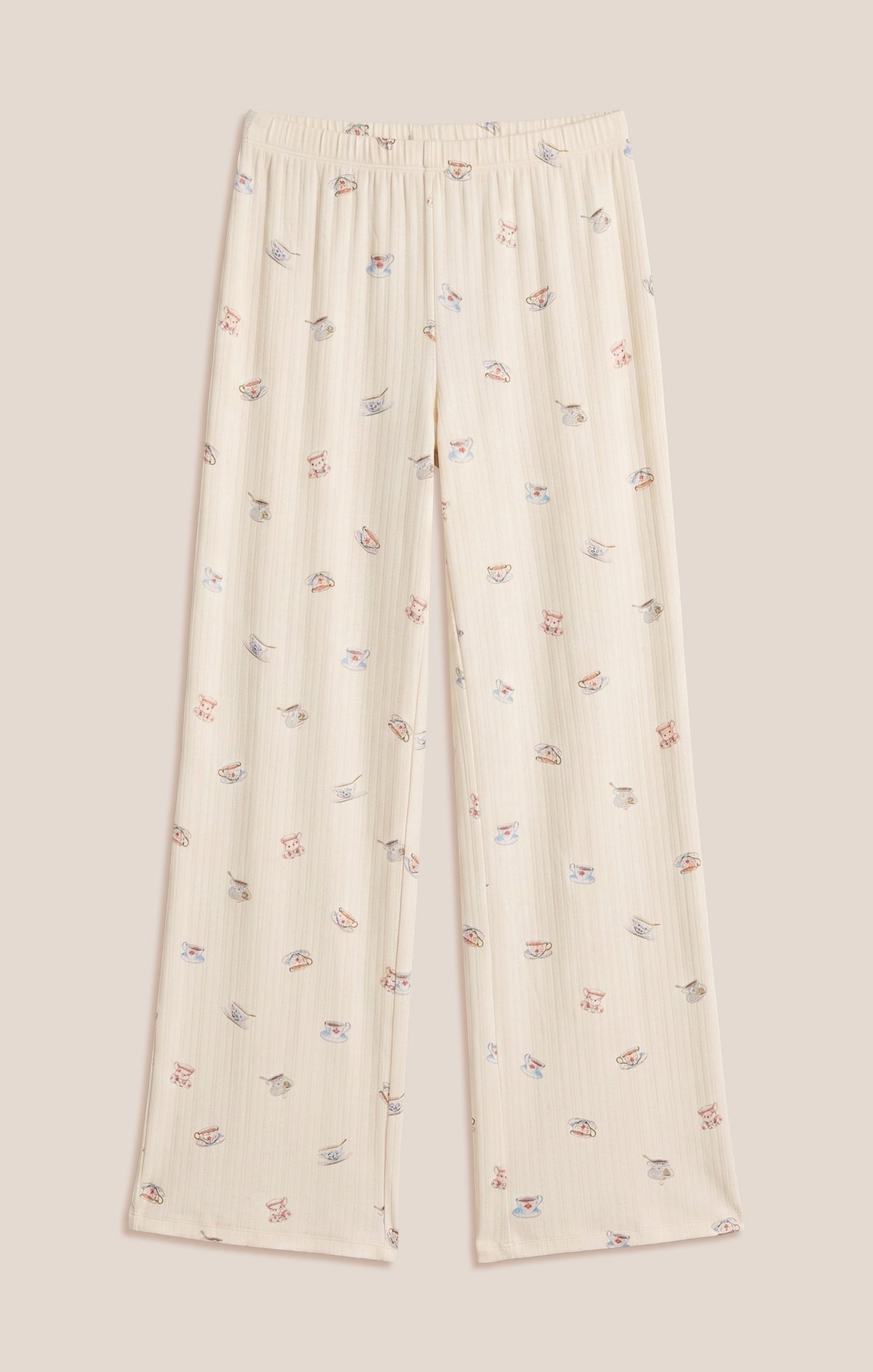 Z SUPPLY Tea Time Silky Pointelle Pant - Vanilla Ice