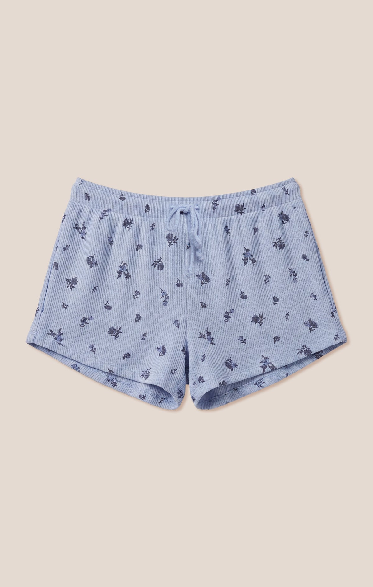 Z SUPPLY Floral Thermal Short - Crystal Blue