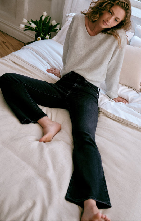 Z SUPPLY The Studio High-Rise Modern Boot Denim - After Dark