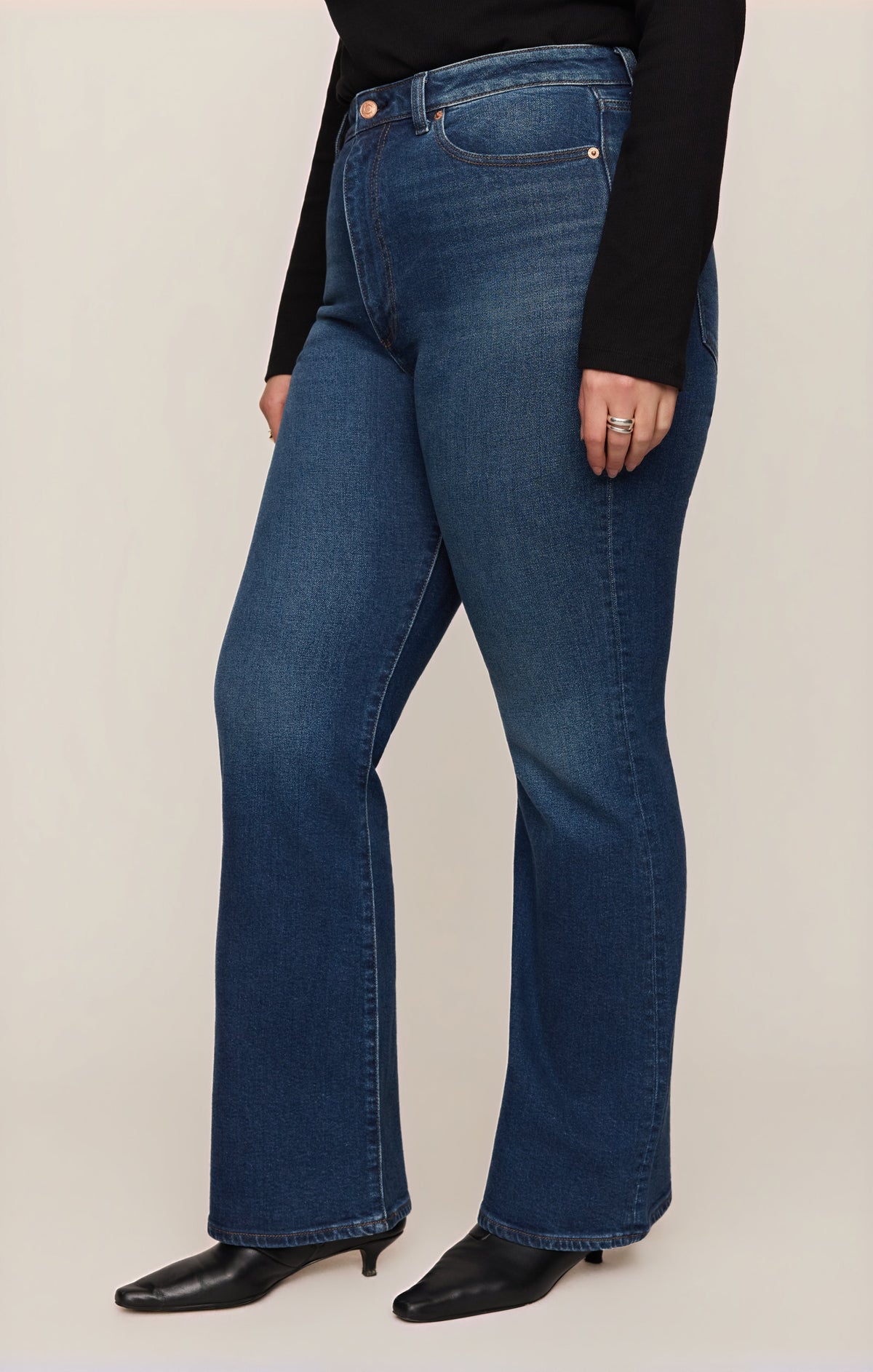 Z SUPPLY The Studio High-Rise Modern Boot Denim - Inkwell