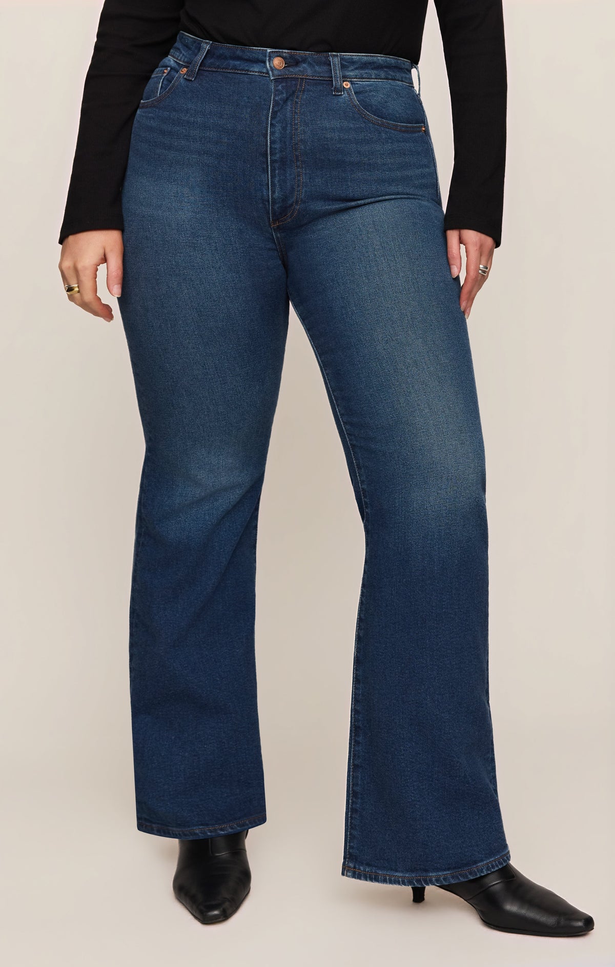 Z SUPPLY The Studio High-Rise Modern Boot Denim - Inkwell