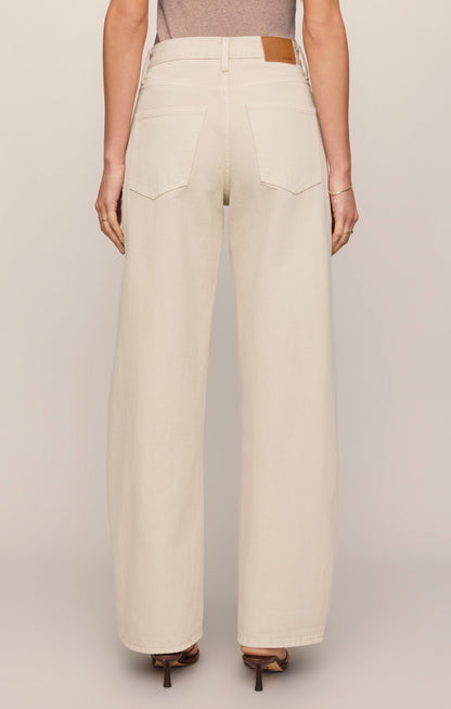 Z SUPPLY The Show Off High-Rise Bowed Denim - Soapstone