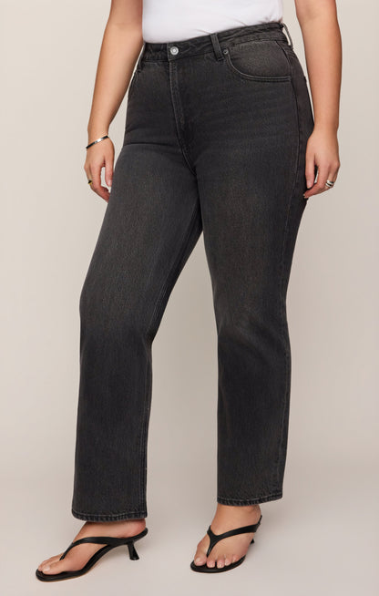 Z SUPPLY The Muse High-Rise Straight Denim - Nocturne