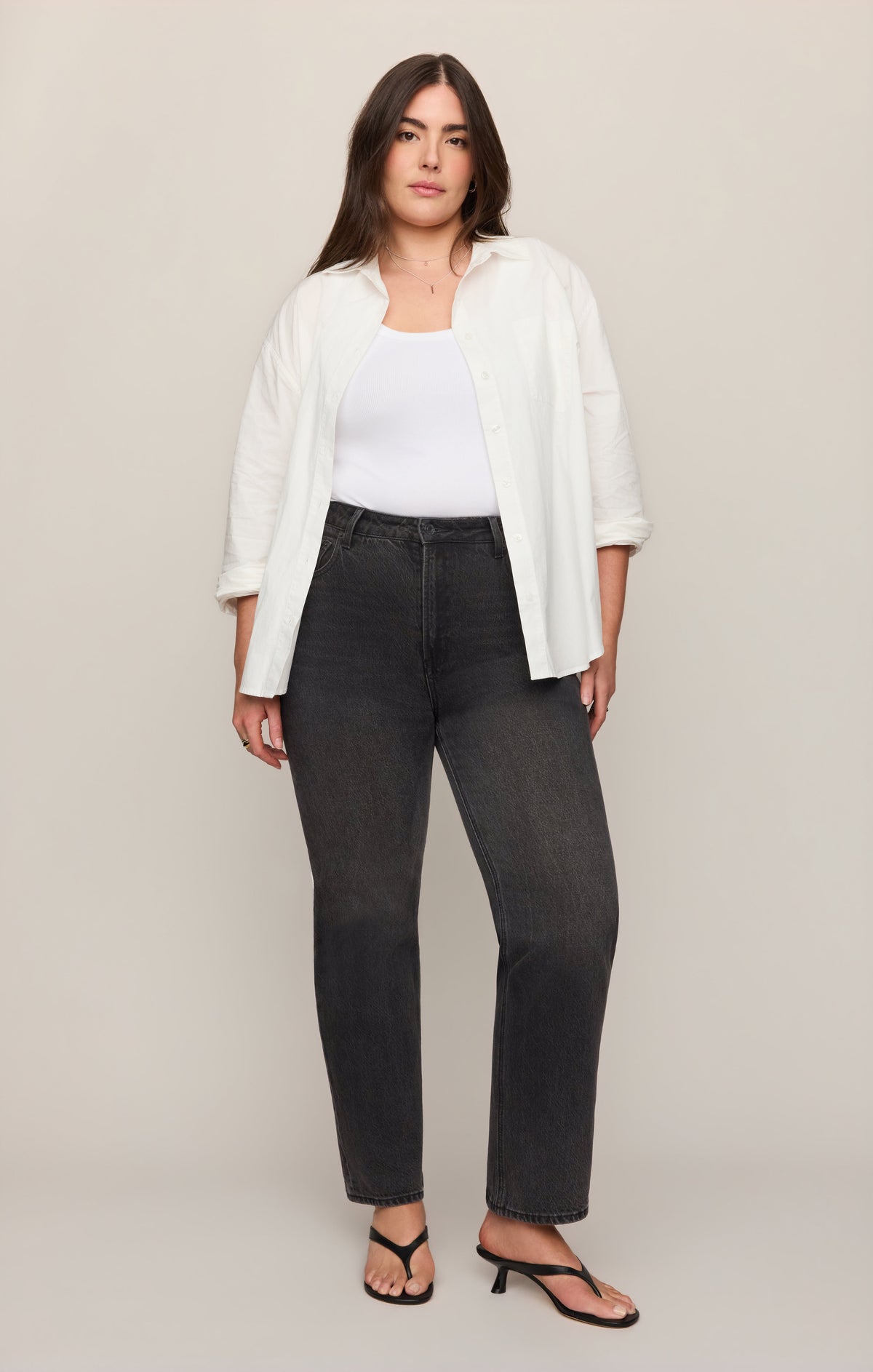 Z SUPPLY The Muse High-Rise Straight Denim - Nocturne