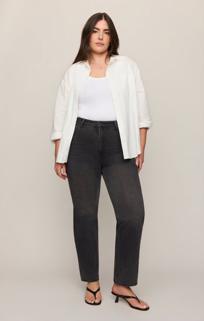 Z SUPPLY The Muse High-Rise Straight Denim - Nocturne