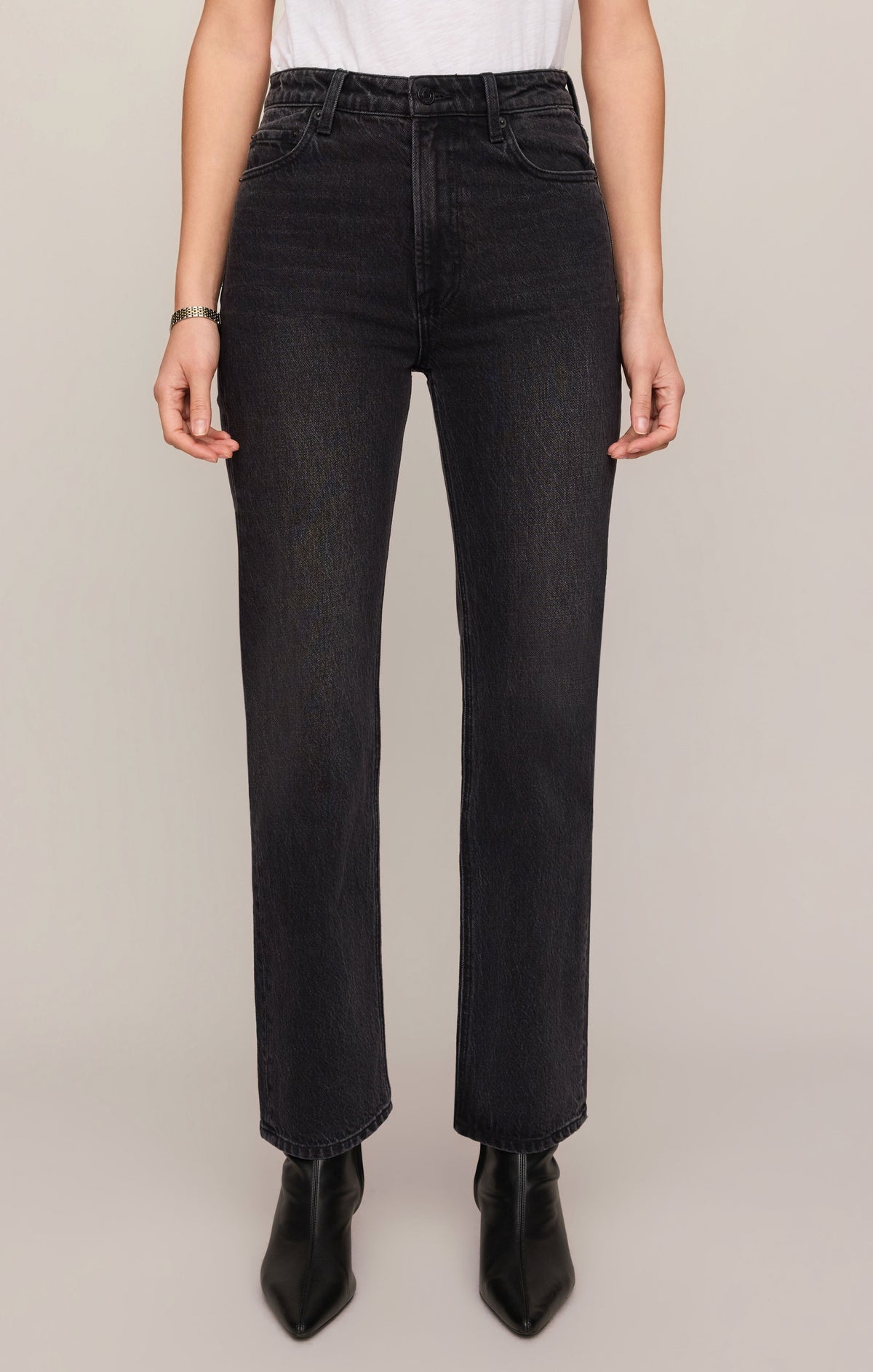 Z SUPPLY The Muse High-Rise Straight Denim - Nocturne