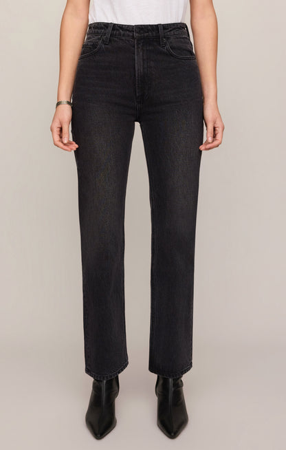 Z SUPPLY The Muse High-Rise Straight Denim - Nocturne