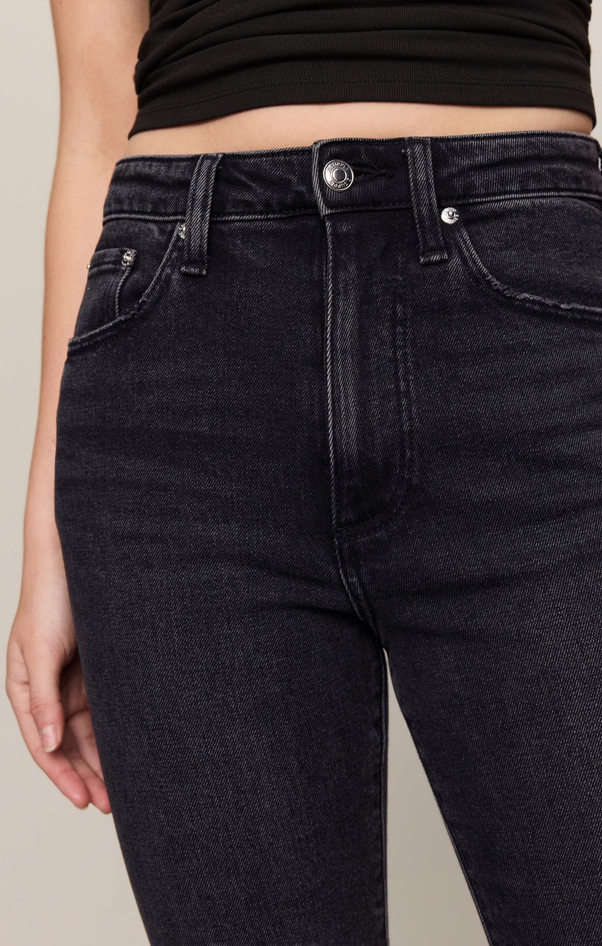 Z SUPPLY The Studio High-Rise Modern Boot Denim - After Dark