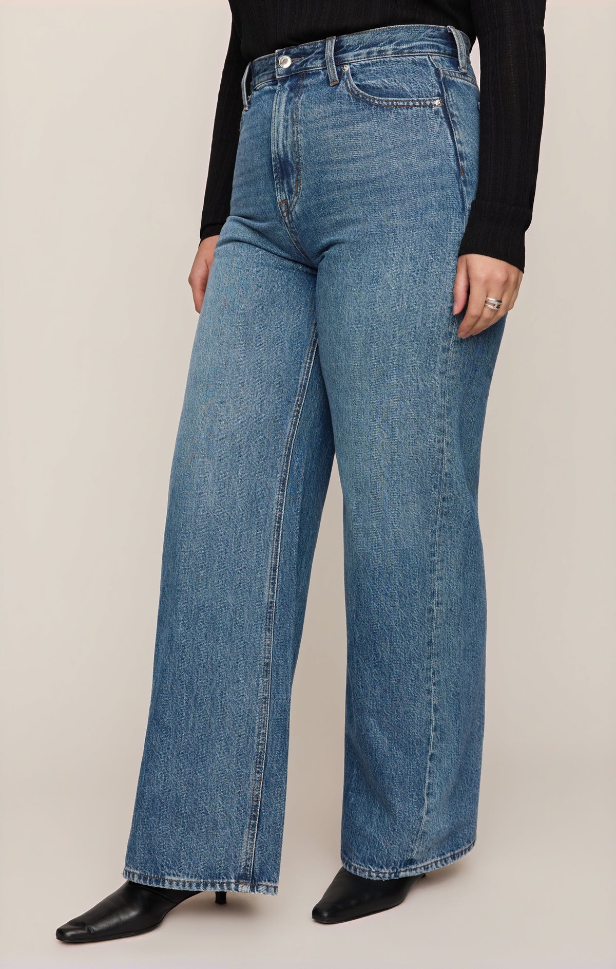 Z SUPPLY The Head Turner High-Rise Wide Denim - Hush