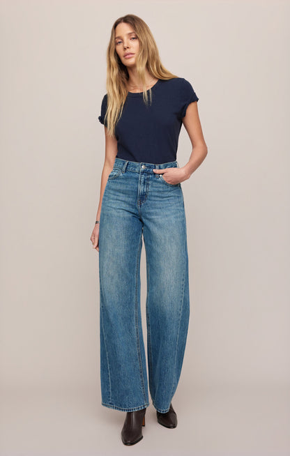 Z SUPPLY The Head Turner High-Rise Wide Denim - Hush