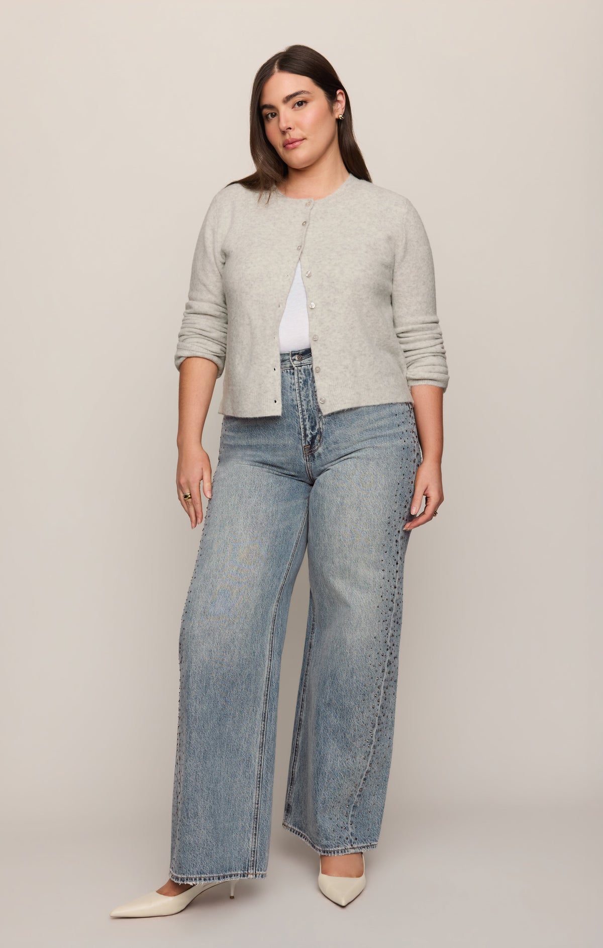 Z SUPPLY The Head Turner High-Rise Wide Denim - Glimmer