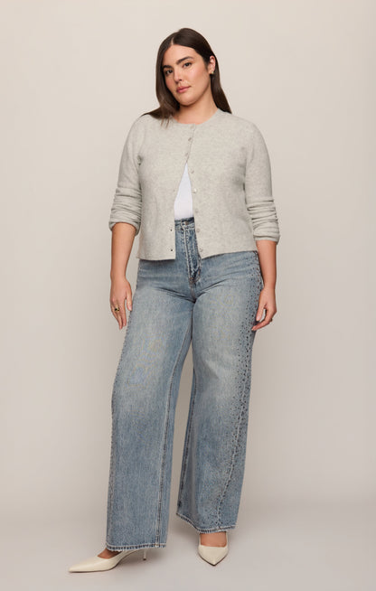 Z SUPPLY The Head Turner High-Rise Wide Denim - Glimmer
