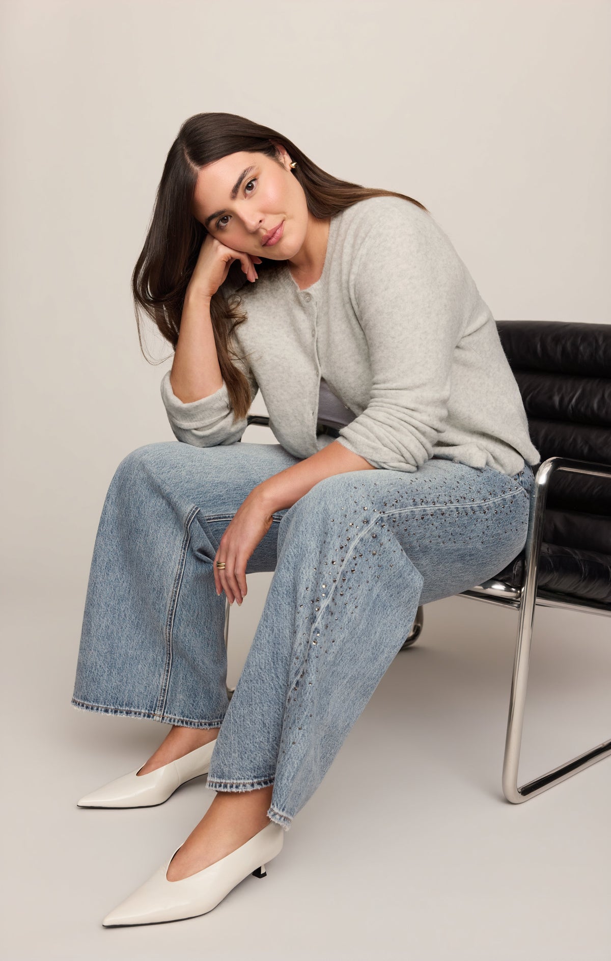 Z SUPPLY The Head Turner High-Rise Wide Denim - Glimmer