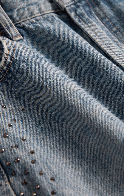 Z SUPPLY The Head Turner High-Rise Wide Denim - Glimmer