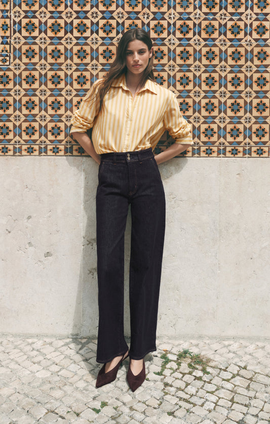 Z SUPPLY The Atelier High-Rise Trouser Denim - Midnight Air