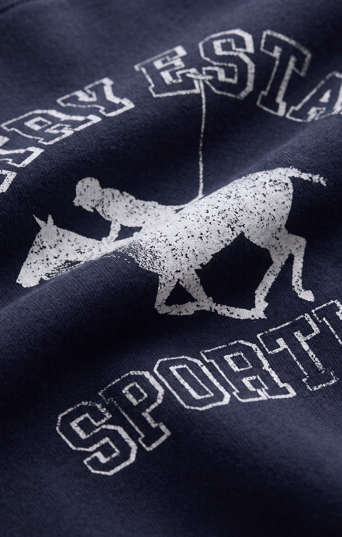 Z SUPPLY Estate Boyfriend Graphic Sweatshirt - Oxford Blue