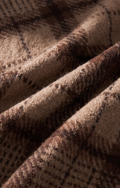 Z SUPPLY Frostline Plaid Scarf - Toasted Almond