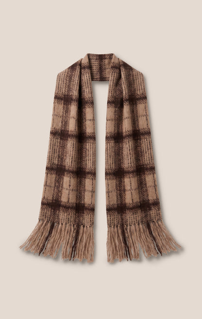 Z SUPPLY Frostline Plaid Scarf - Toasted Almond