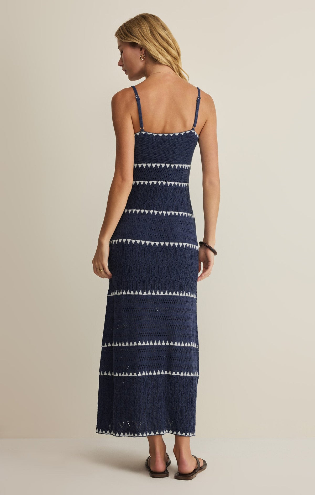 Z SUPPLY Catamaran Striped Midi Dress - Twilight Blue