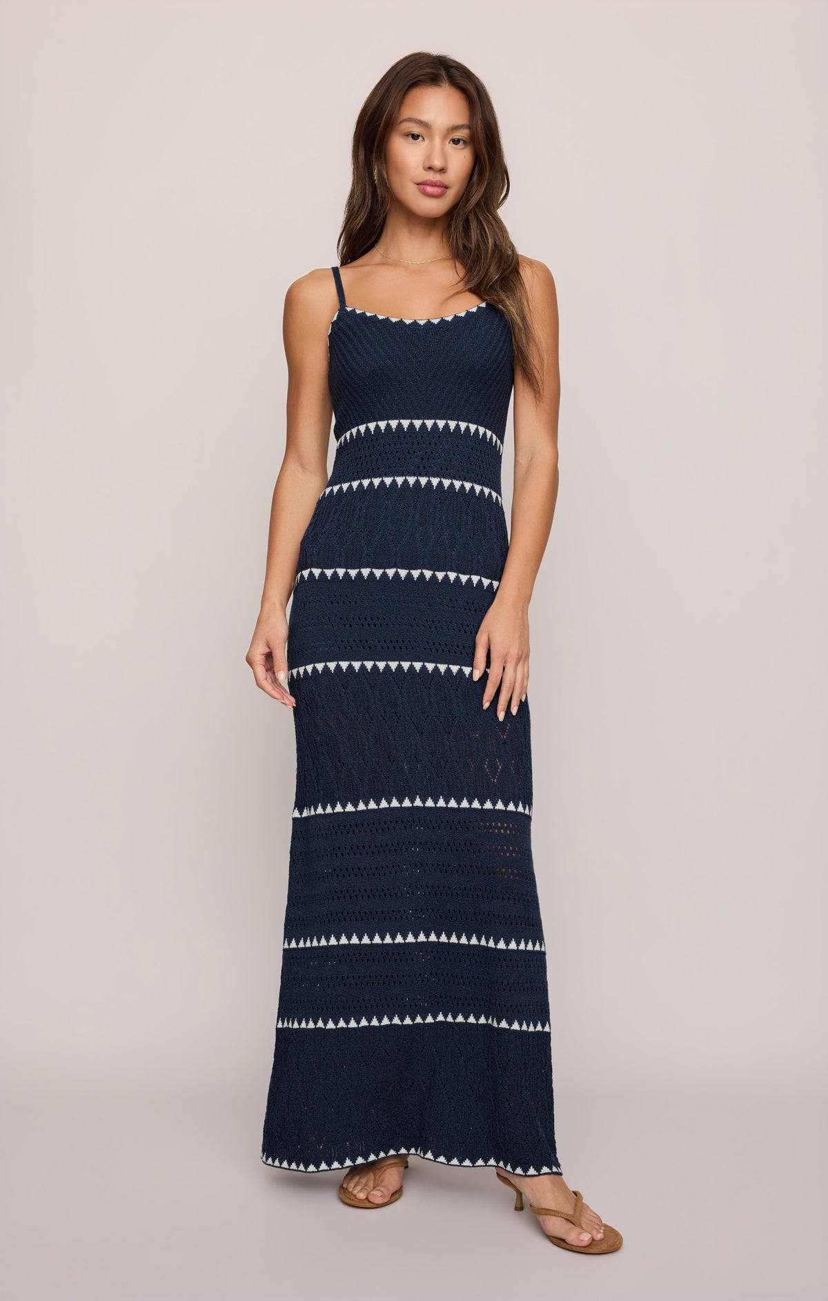Z SUPPLY Catamaran Striped Midi Dress - Twilight Blue