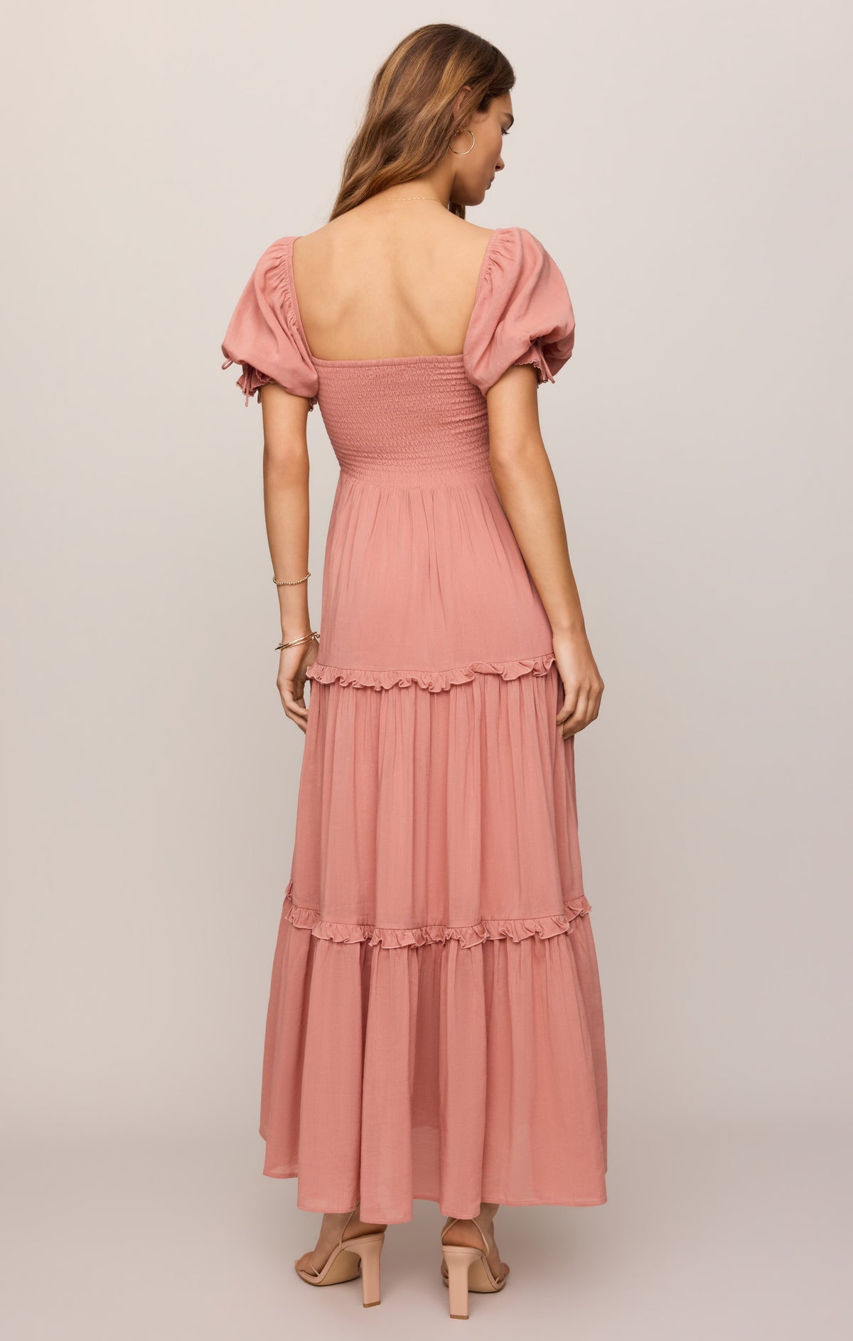 Z SUPPLY Eliora Smocked Maxi Dress - Terracotta Clay