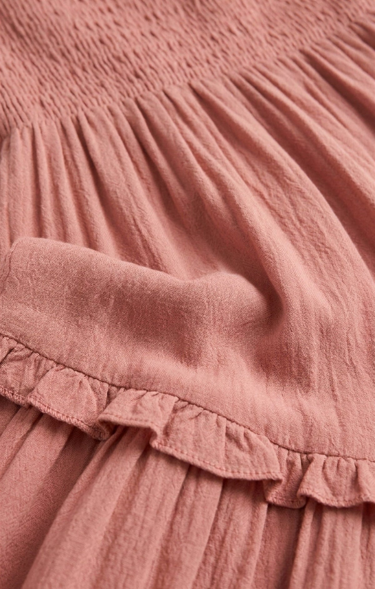 Z SUPPLY Eliora Smocked Maxi Dress - Terracotta Clay