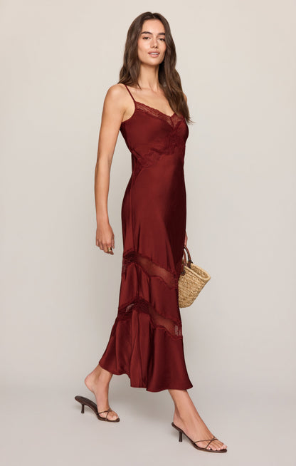 Z SUPPLY Bruna Lace Inset Midi Dress