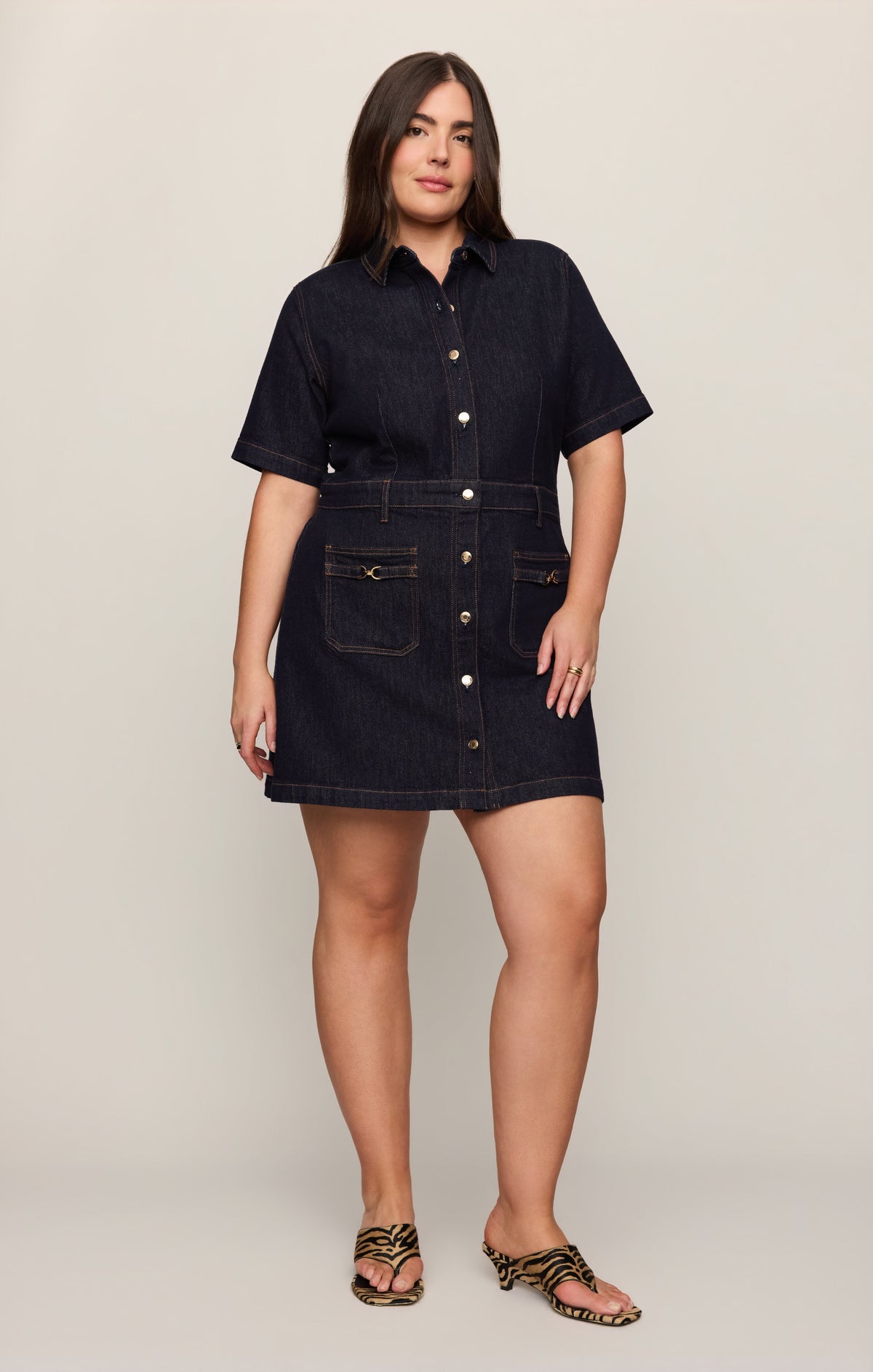 Z SUPPLY Crush Denim Mini Dress - Midnight Air