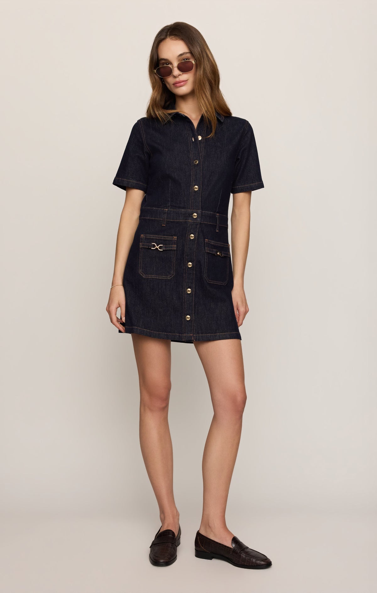 Z SUPPLY Crush Denim Mini Dress - Midnight Air
