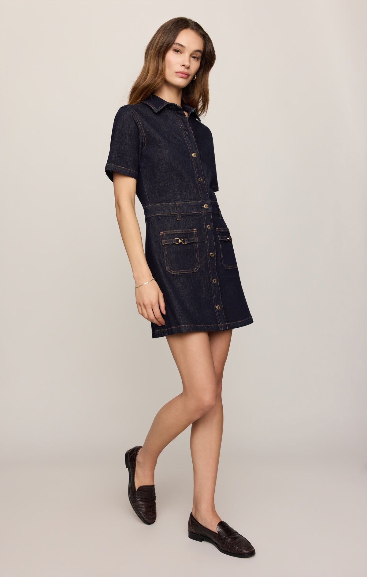 Z SUPPLY Crush Denim Mini Dress - Midnight Air