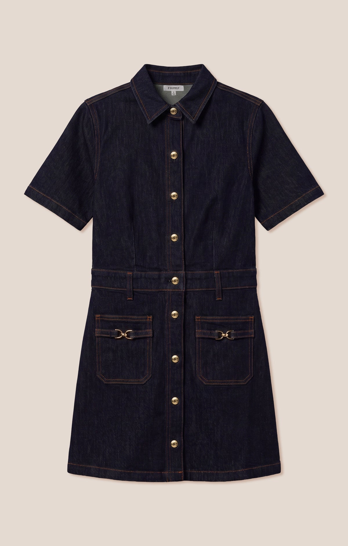 Z SUPPLY Crush Denim Mini Dress - Midnight Air