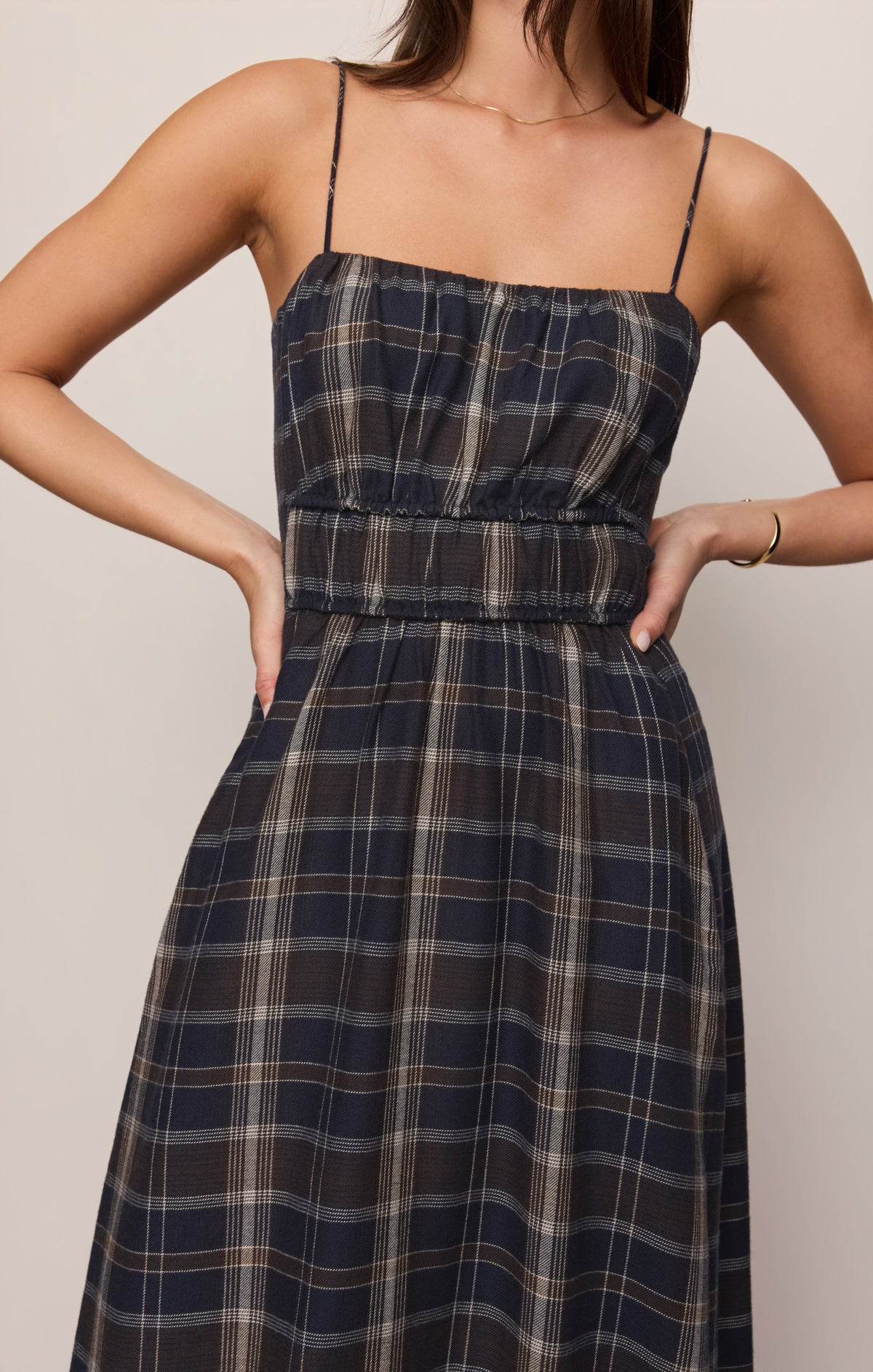 Z SUPPLY Evermore Plaid Flannel Midi Dress
