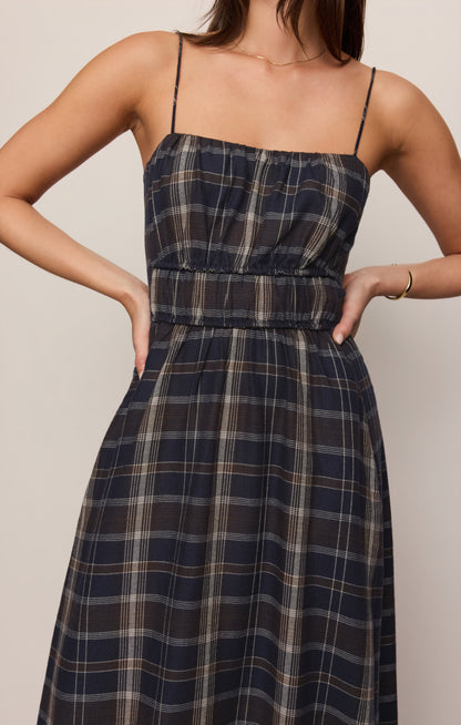 Z SUPPLY Evermore Plaid Flannel Midi Dress