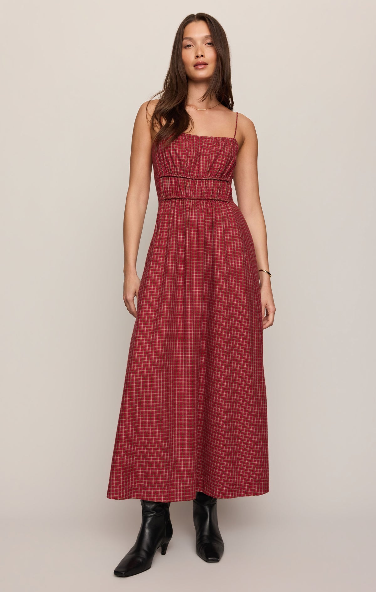 Z SUPPLY Evermore Plaid Flannel Midi Dress