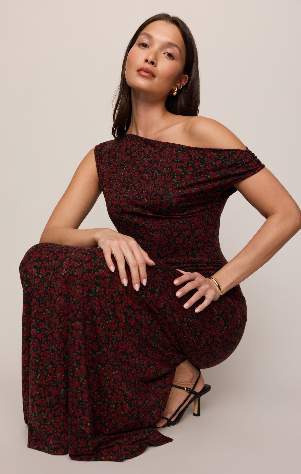 Z SUPPLY Fremont Dani Floral Maxi Dress - Red Dahlia
