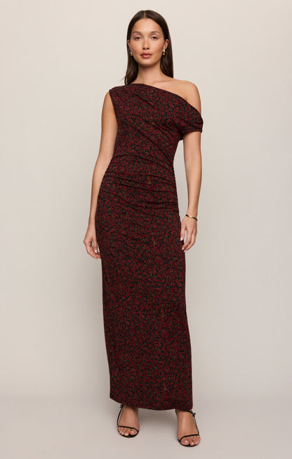 Z SUPPLY Fremont Dani Floral Maxi Dress - Red Dahlia