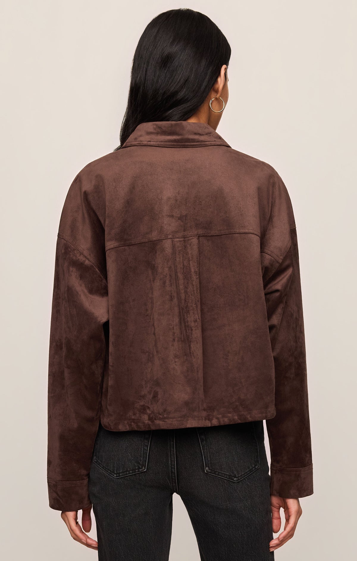 Z SUPPLY All Day Cropped Faux Suede Jacket