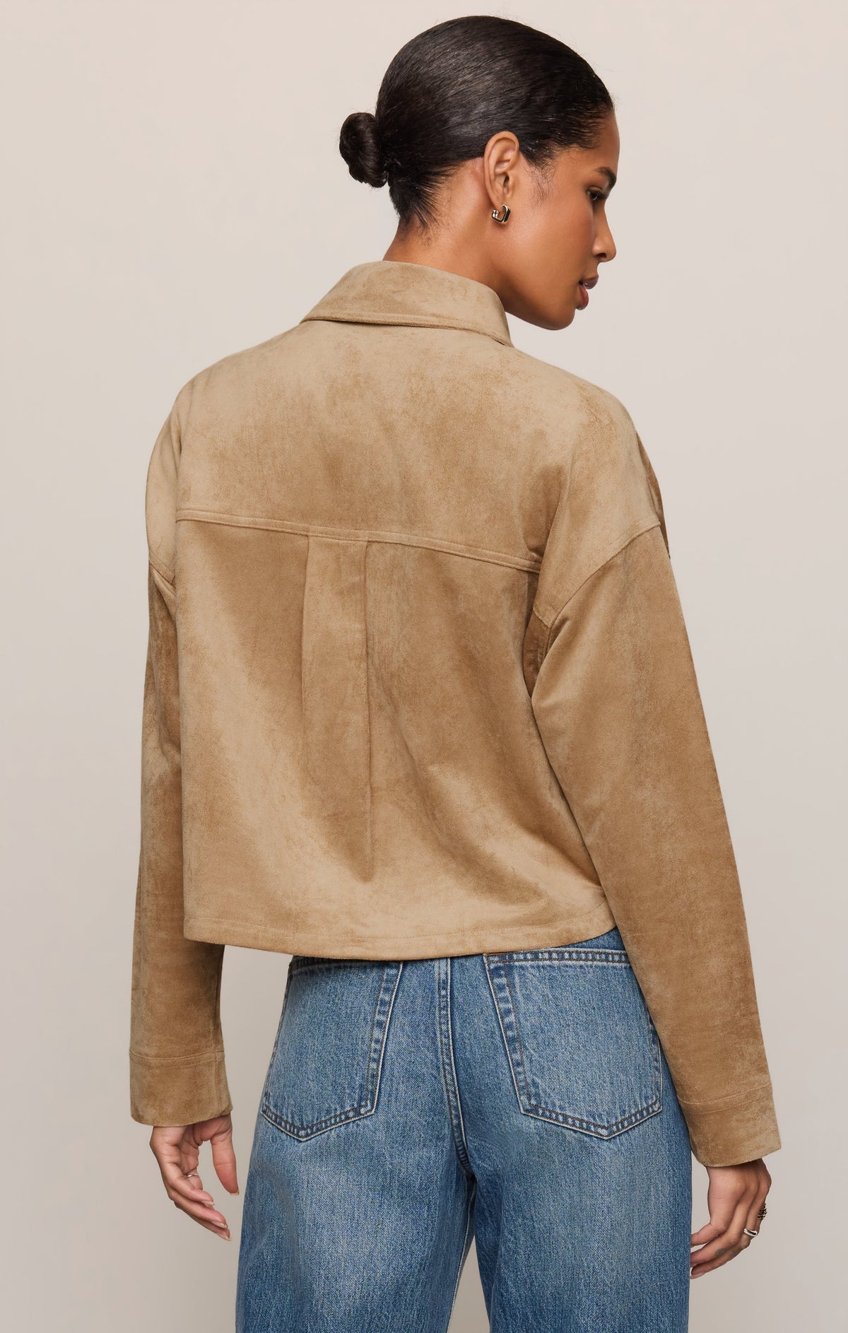 Z SUPPLY All Day Cropped Faux Suede Jacket
