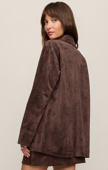 Z SUPPLY Decker Faux Suede Chore Coat