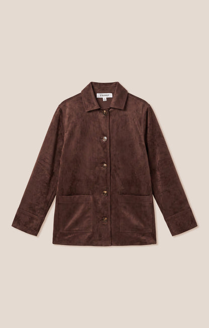 Z SUPPLY Decker Faux Suede Chore Coat