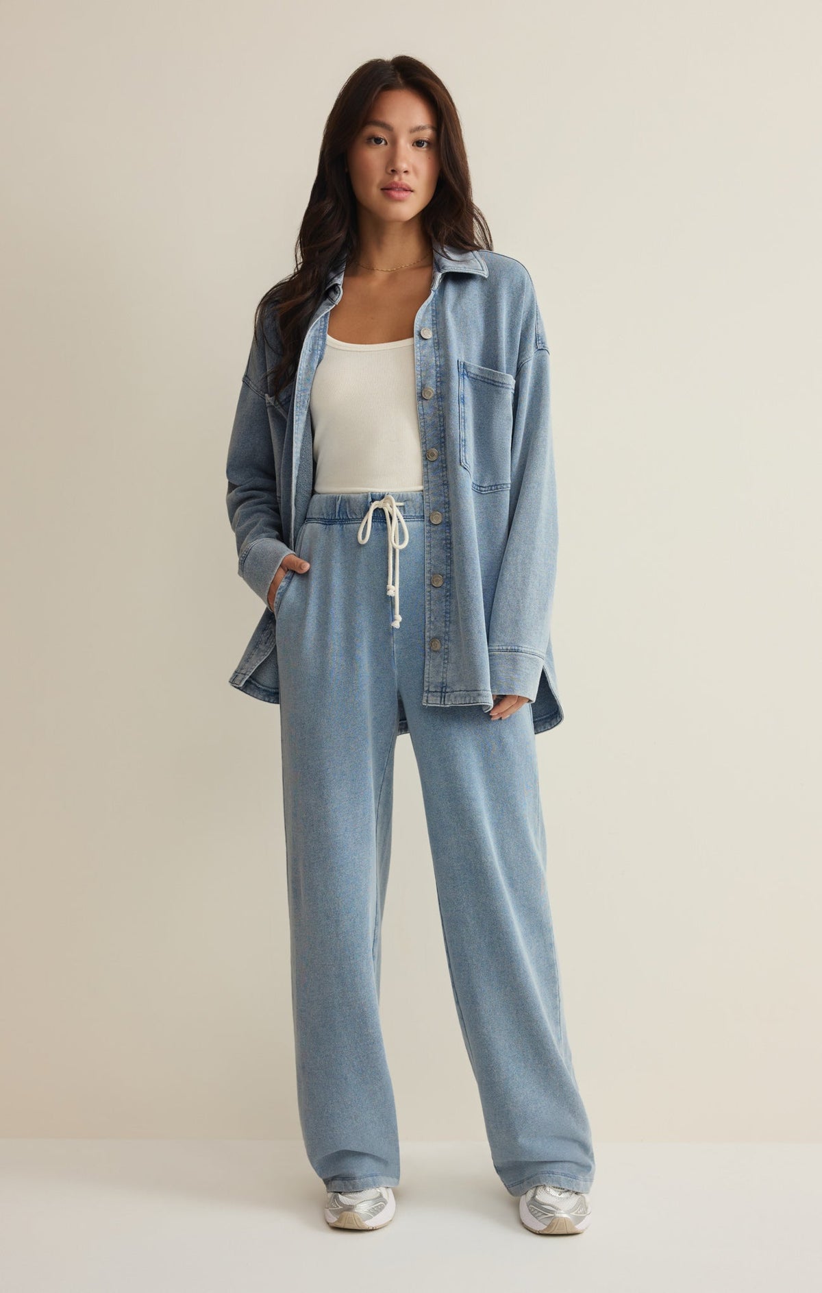 Z SUPPLY All Day Knit Denim Jacket