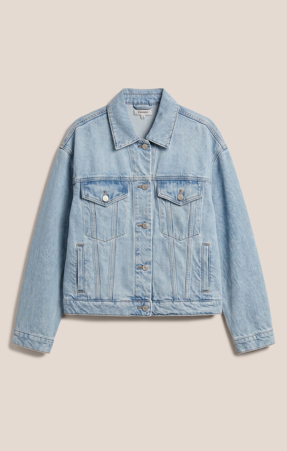 Z SUPPLY Dani Denim Trucker Jacket - Cove