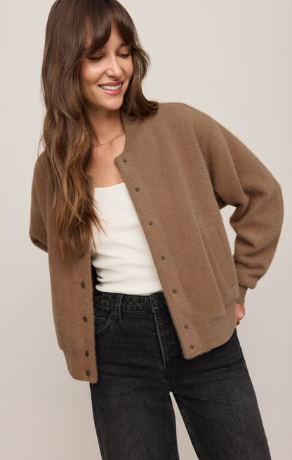 Z SUPPLY Palmer Knit Sweater Jacket - Light Toffee