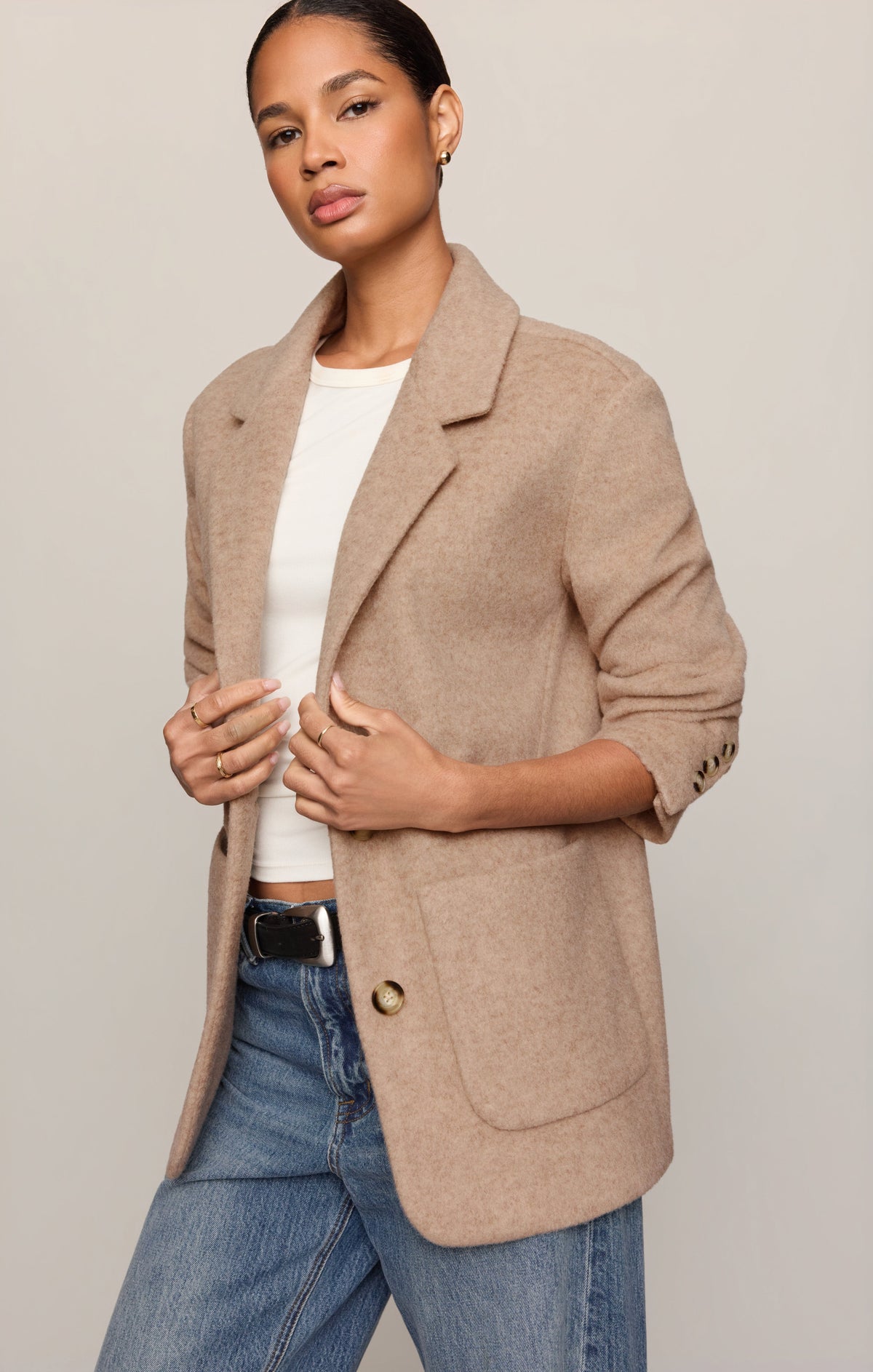 Z SUPPLY Hutton Oversized Blazer - Classic Camel