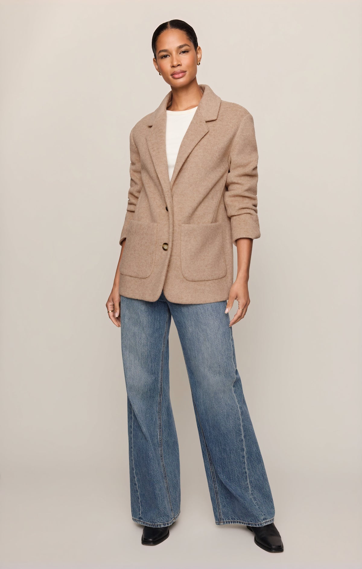 Z SUPPLY Hutton Oversized Blazer - Classic Camel
