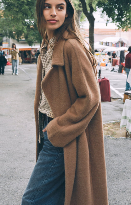 Z SUPPLY Crosby Cocoon Coat - Light Toffee