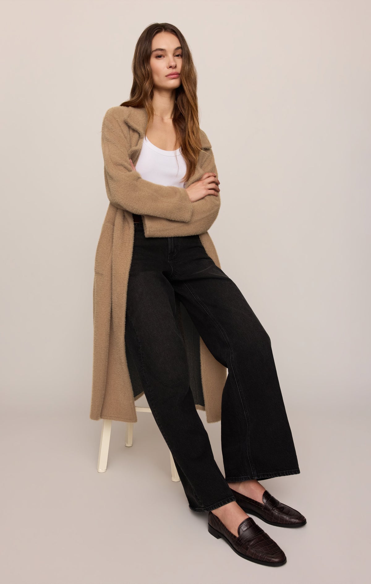 Z SUPPLY Crosby Cocoon Coat - Light Toffee