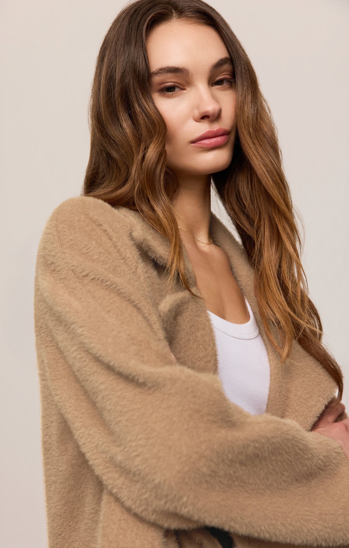 Z SUPPLY Crosby Cocoon Coat - Light Toffee