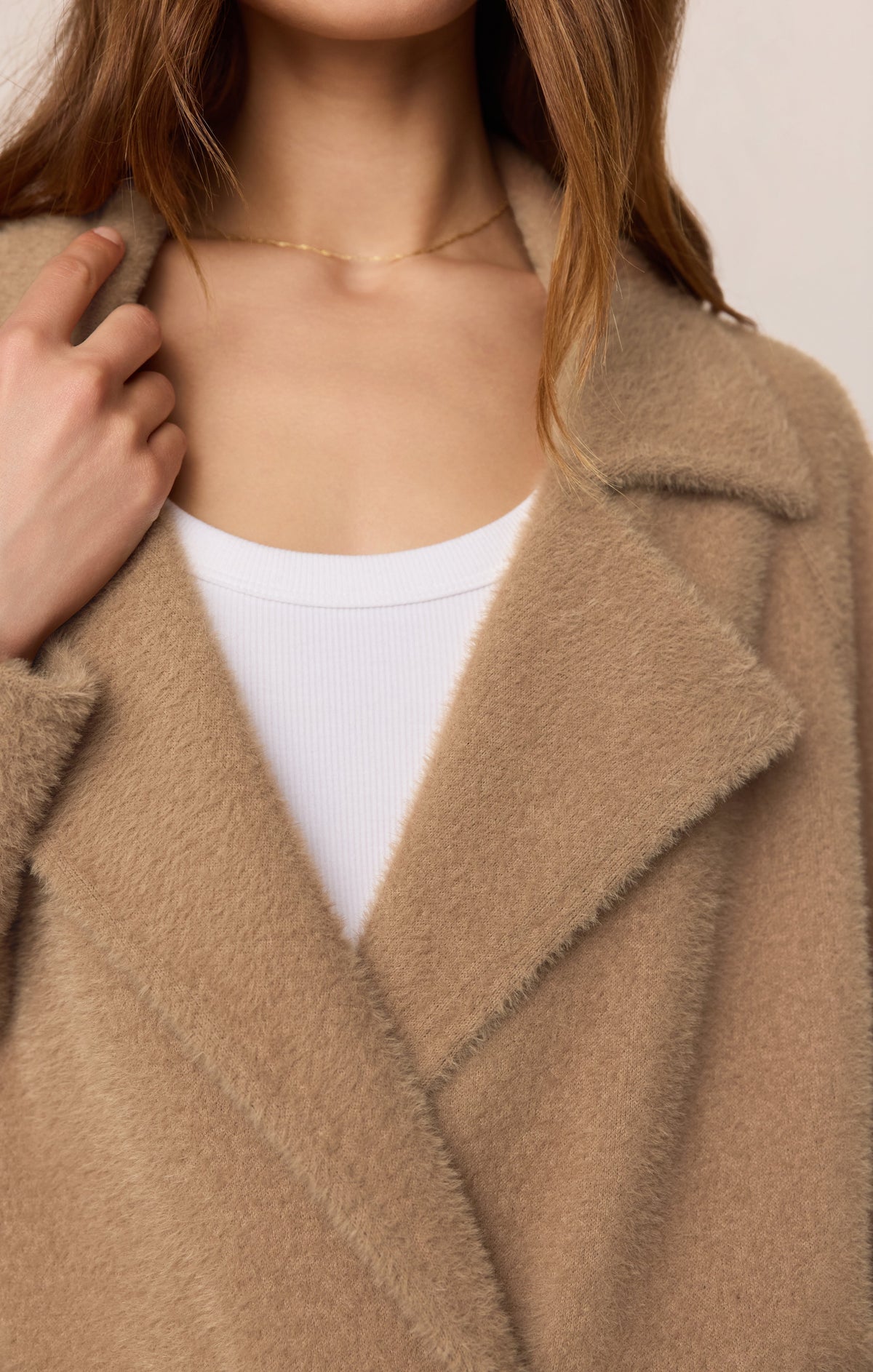 Z SUPPLY Crosby Cocoon Coat - Light Toffee
